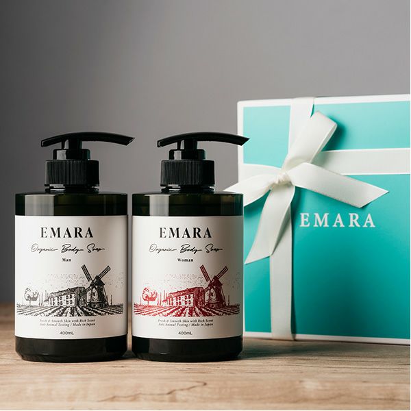 メンズ・ウィメンズボディーソープとギフトボックス